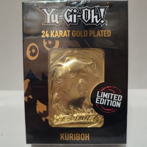 Yugioh Kuriboh Metal Card 24k Gold Plated Ingot Limited Edition Figurine